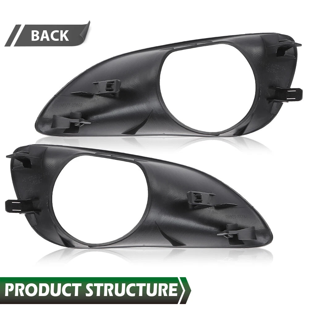 Set of 2 Fog Light Bezels for Toyota Yaris Sedan (2007–2013)
