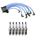 NGK Wire Set & Denso 6 Double Platinum Spark Plugs for Aerostar Ranger (1986–1997)