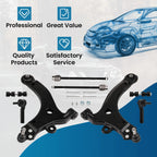 Set of 8 Front Lower Control Arms Tie Rod Sway Bar for Chevy Impala (2000–2013)