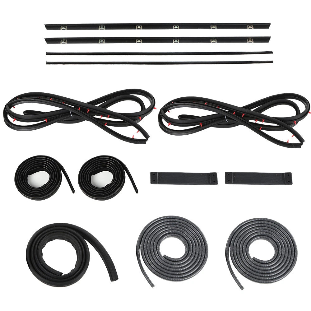 Set of 4 Door Window Trim Molding Seals for Suzuki Samurai