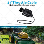 Throttle Cable for Cub Cadet ZT1 ZTS1 ZTS2 (Fits 746P06891) 51"