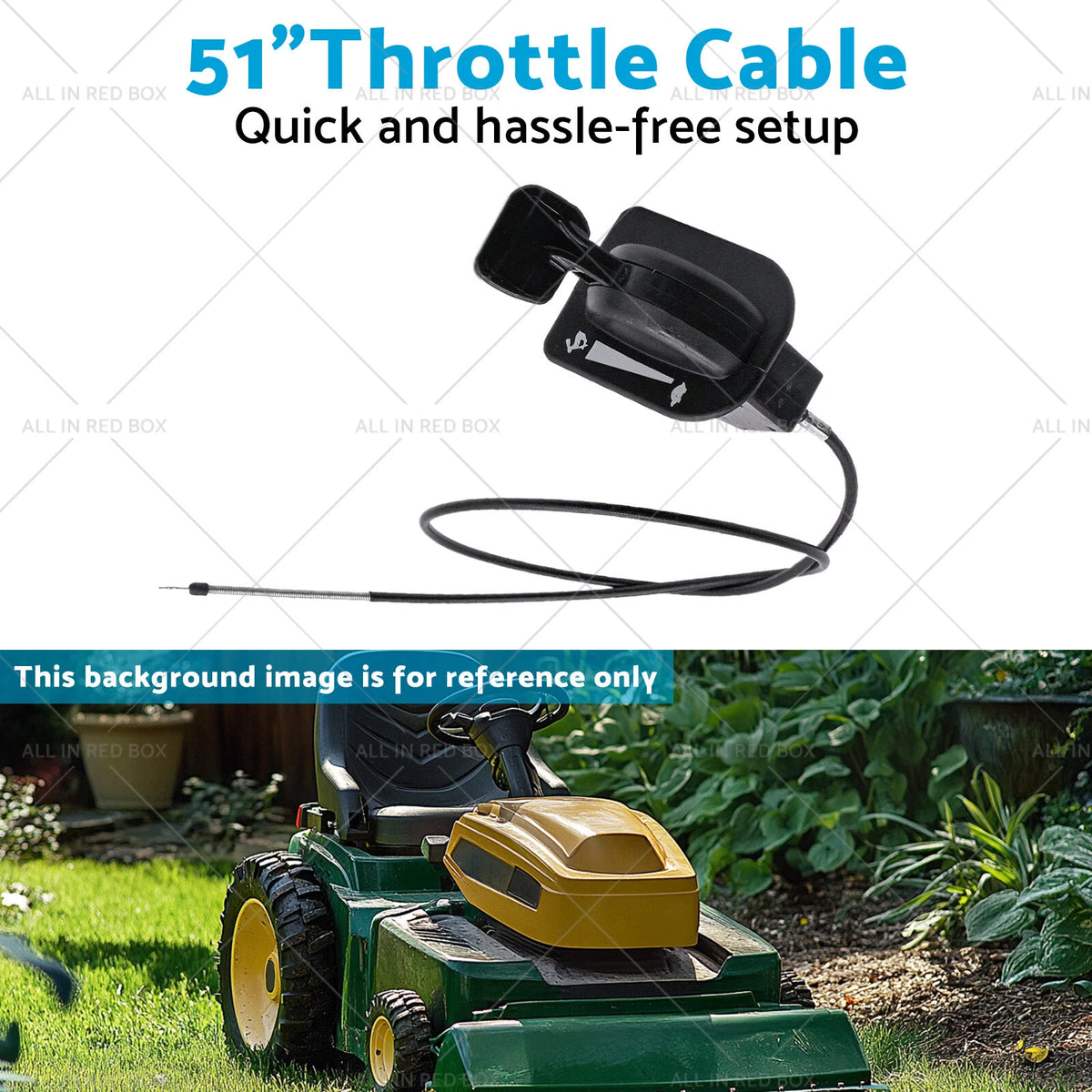 Throttle Cable for Cub Cadet ZT1 ZTS1 ZTS2 (Fits 746P06891) 51"