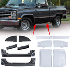 Set of 12 Rocker Panels & Cab Corners for 1973–1987 Chevy Cabs