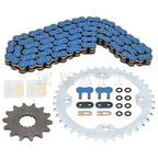2X X-Ring Blue Drive Chain & Sprocket for Yamaha Raptor 700 (2006–2024)