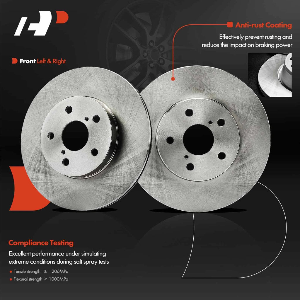 Ceramic Brake Pads and Front Disc Rotors for Toyota RAV4 (1996–2000)