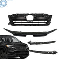 Front Upper Grille for Honda Pilot (2019–2021) Glossy Black with Trim