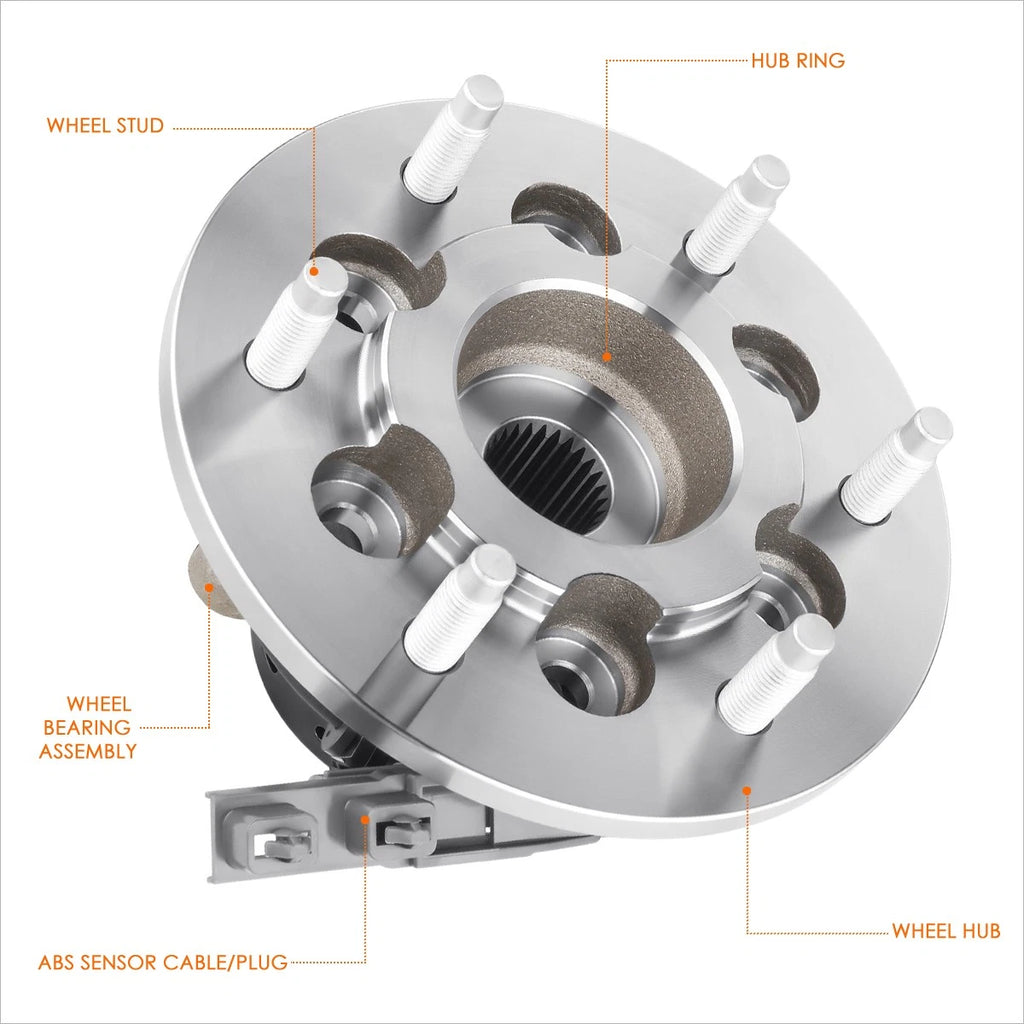 Front Right Wheel Hub Bearing Assembly w/ ABS Sensor for Colorado/Canyon (2004–2008)