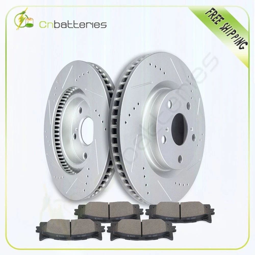 Front Brake Rotors and Ceramic Pads for Lexus ES350 ES300h Toyota Camry Avalon (2007–2021)