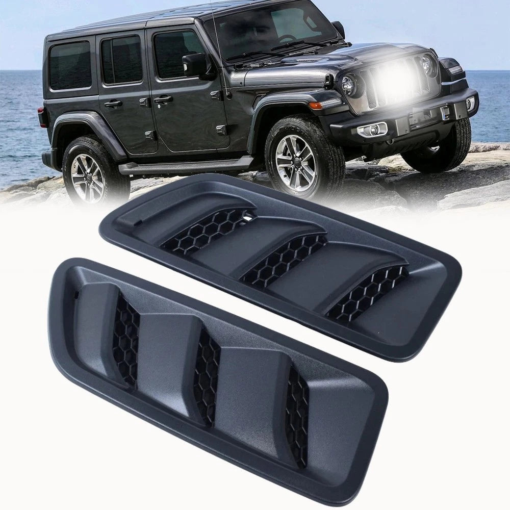 2X Hood Bezel for Jeep Wrangler Gladiator (2018–2025)