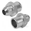 2X SBC 10AN Valve Cover Adapter Aluminum Fittings for Push-In Grommet