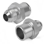 2X SBC 10AN Valve Cover Adapter Aluminum Fittings for Push-In Grommet