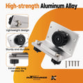 90-Degree Boat Track Adapter for Gunnel Mount System (Aluminum, Silver)