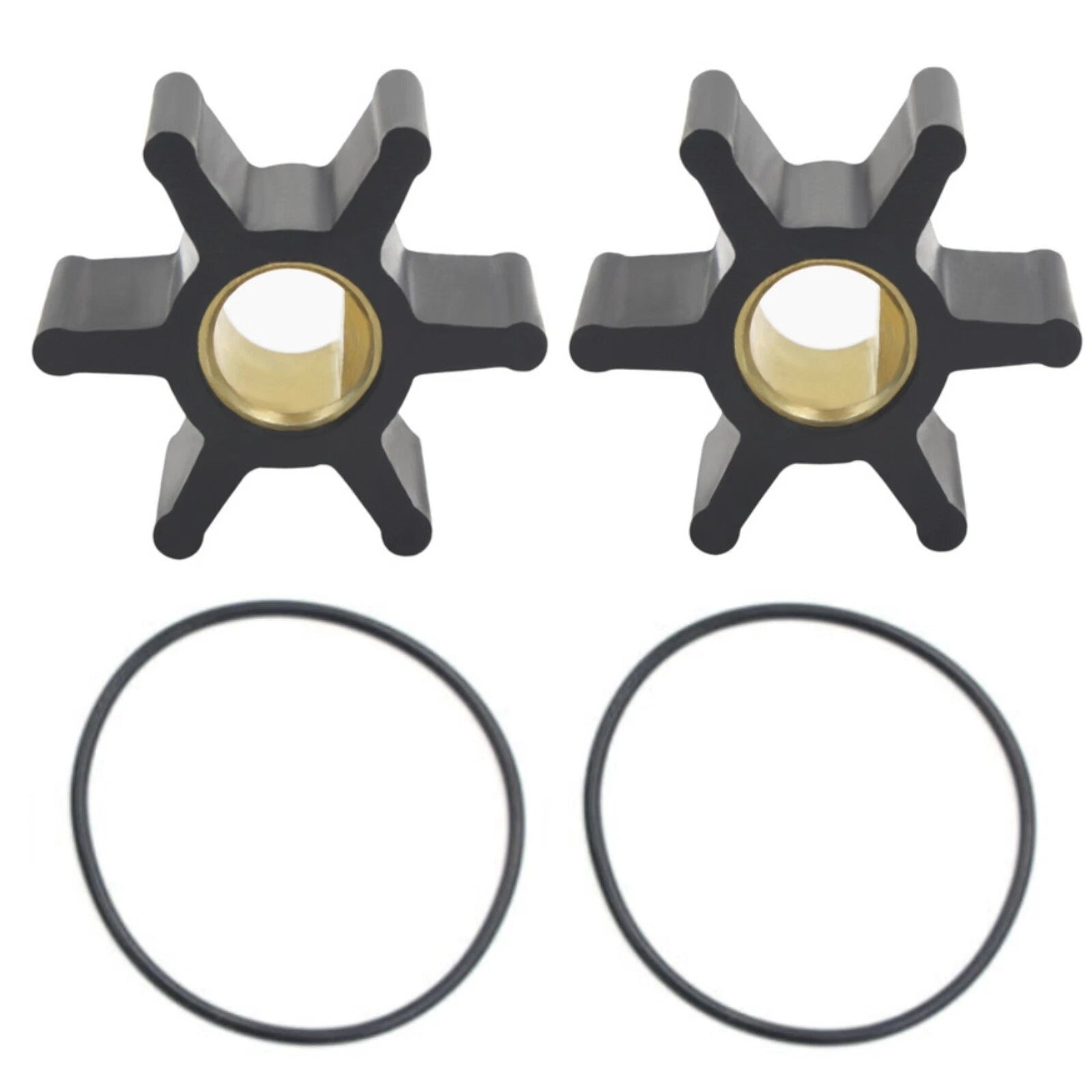 2Pcs Water Pump Flexible Rubber Impeller for Sherwood 8000K (2000–2023)