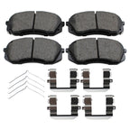 Set of 4 Akebono ProACT Front Ceramic Slotted Brake Pads for Hyundai Sonata, Kia Optima