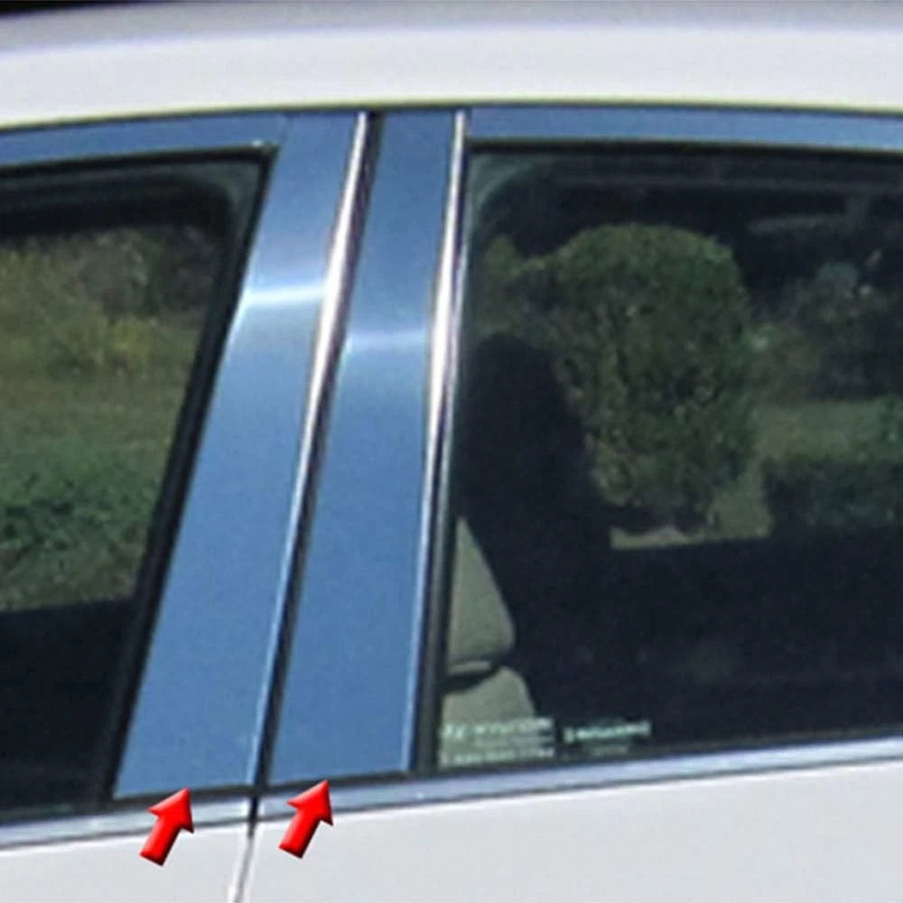 Luxury FX Stainless Steel Pillar Posts 4pc for Hyundai Elantra (2013–2017)