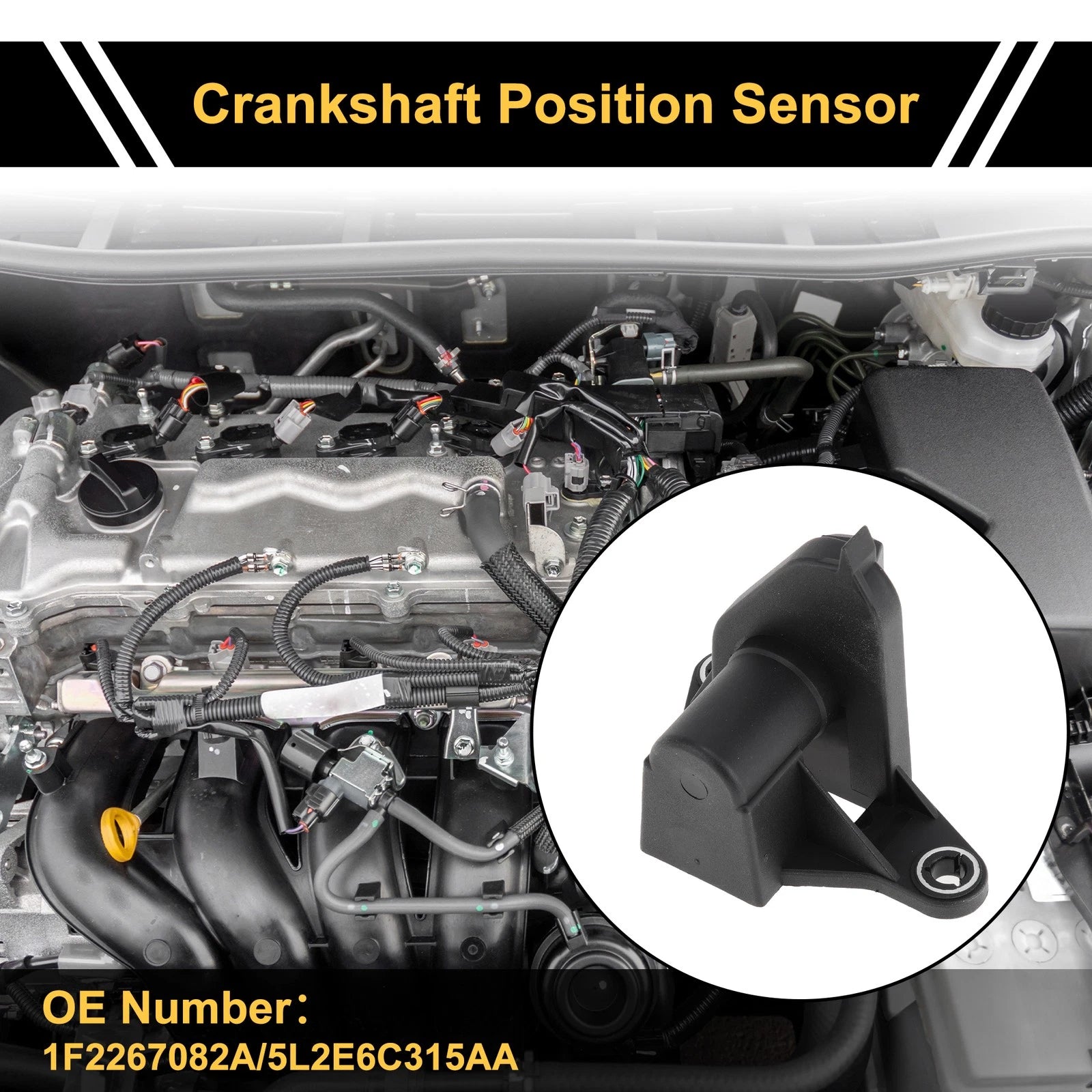 1 Pc Crankshaft Position Sensor No.1F2267082A for Ford Explorer (1997–2004)
