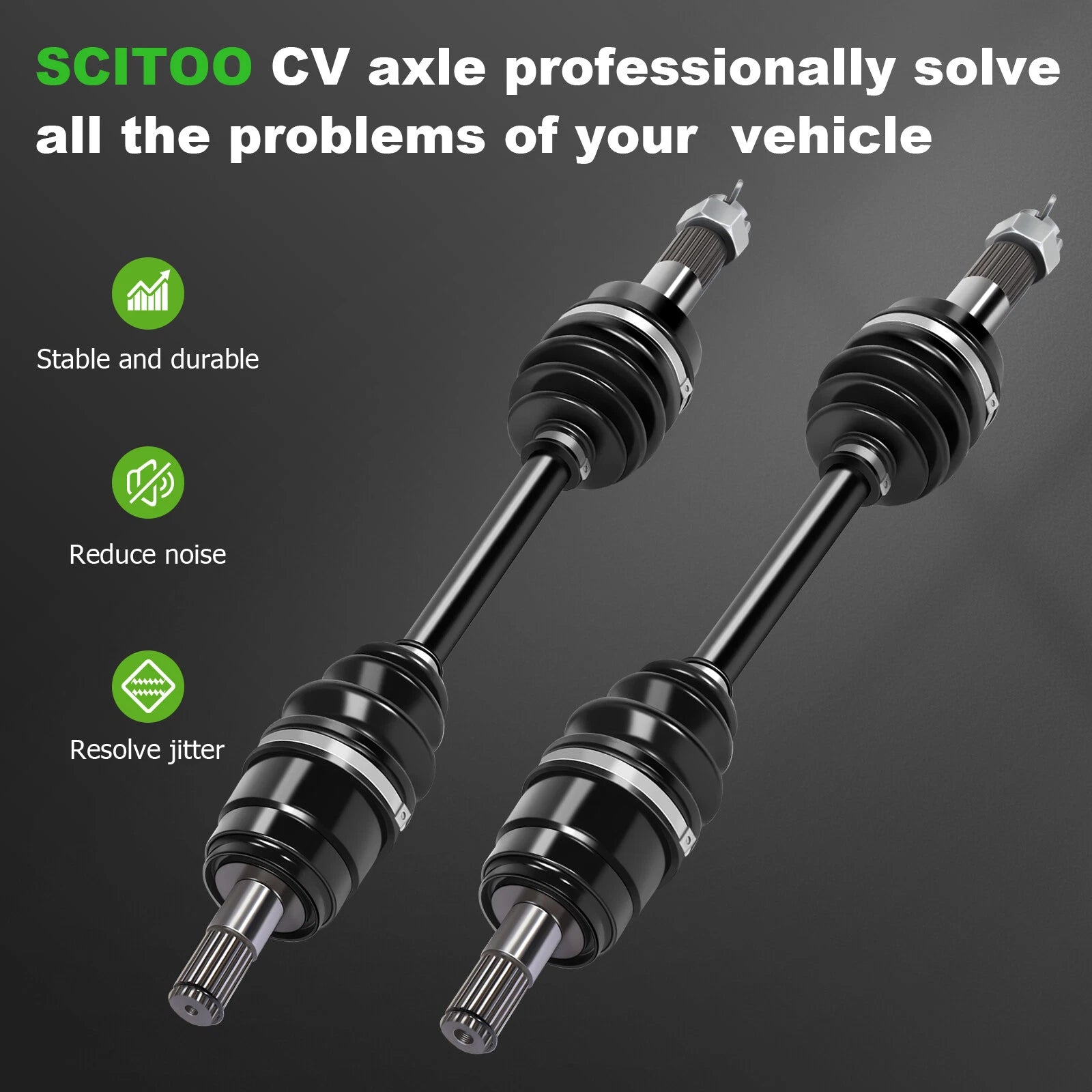 Pair of CV Axles for Honda Foreman 500 (2015–2016)