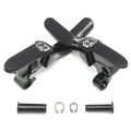 Black Skull Smooth Shorty Brake Clutch Levers for Harley Touring Trike (2008–2013)