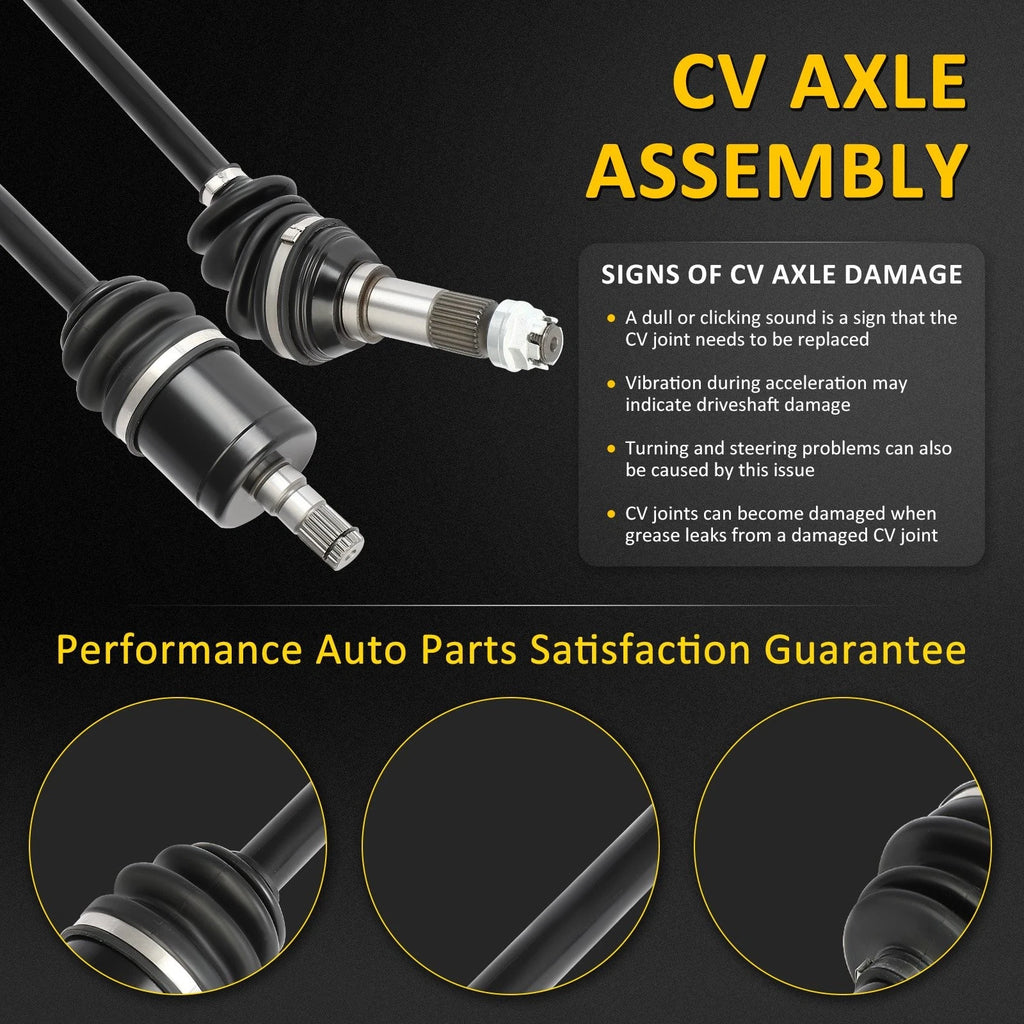Set of 2 Complete CV Axles for Can-Am Defender HD8 (2016–2019)