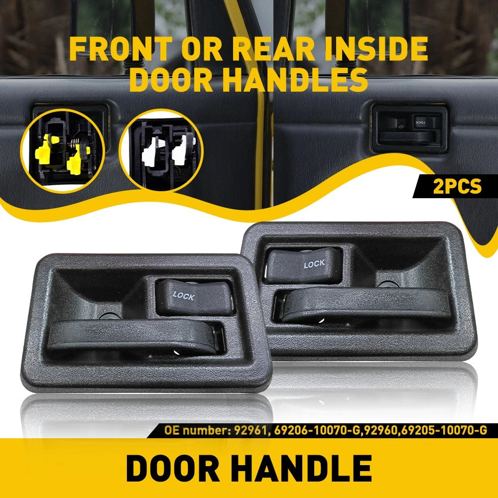 Set of 2 Interior Door Handles for Jeep Wrangler (1987–2004)