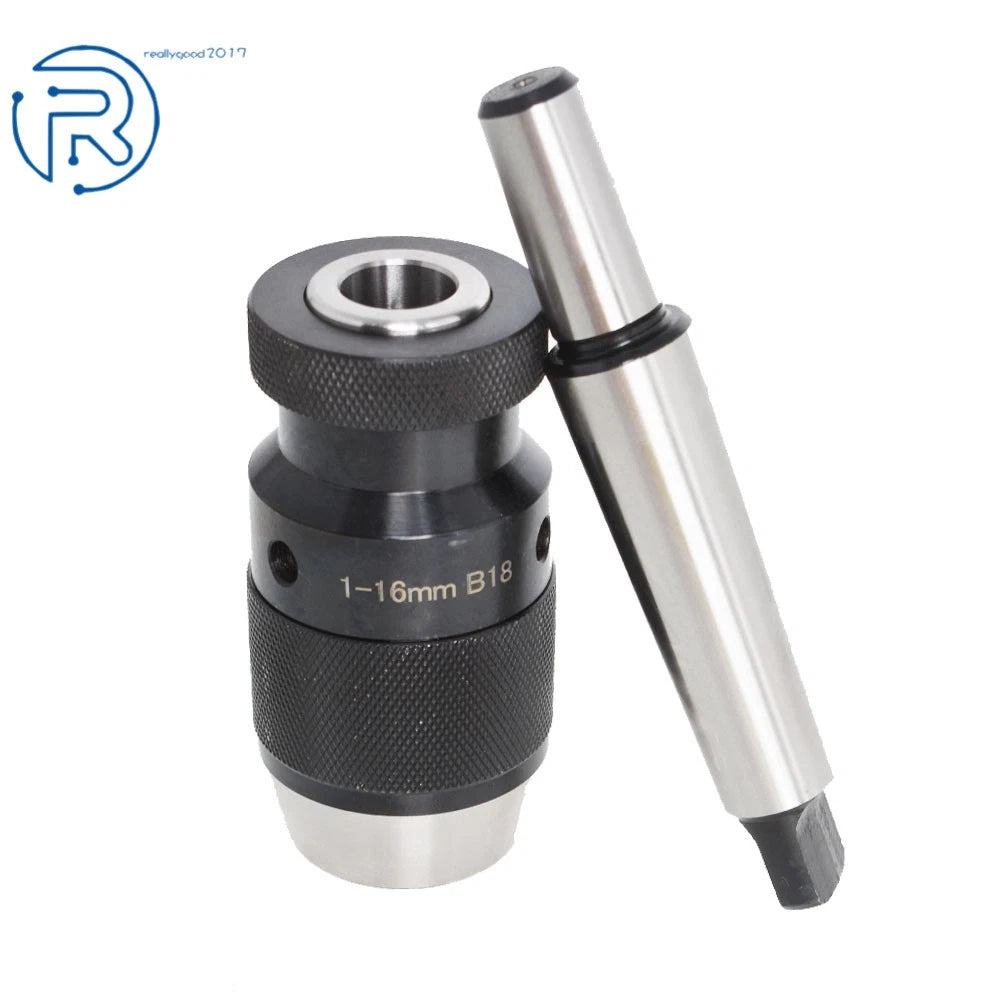 Keyless Lathe Drill Chuck & Taper Arbor MT3-B18 for