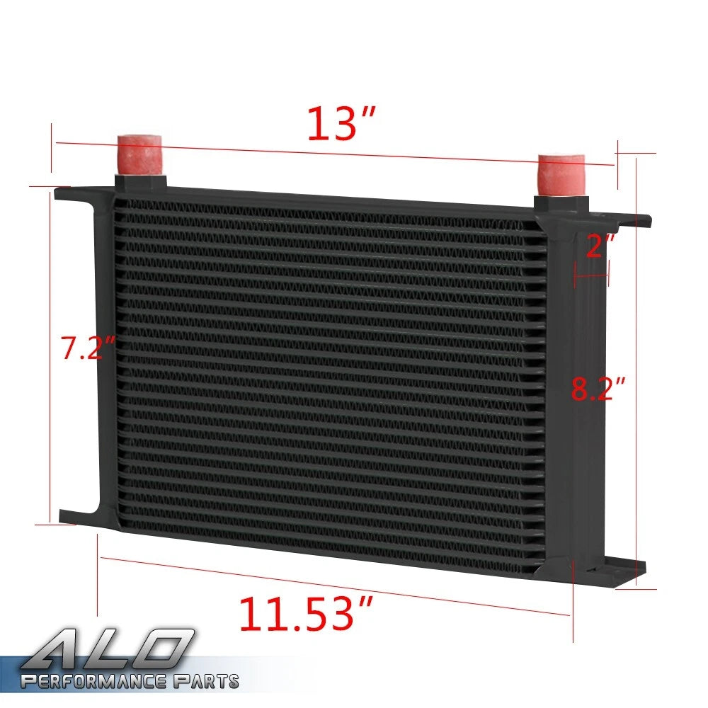 25 Row 10AN Aluminum Engine Oil Cooler Relocation Kit