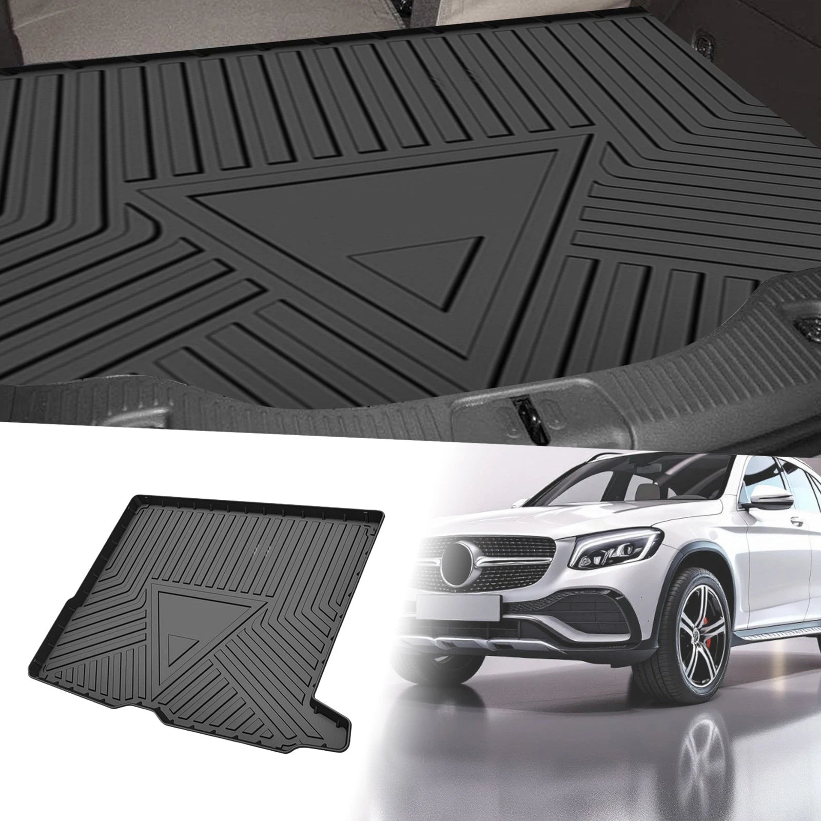 Cargo Liner Rear Trunk Mat for Mercedes Benz GLC Class (2016–2022) TPE