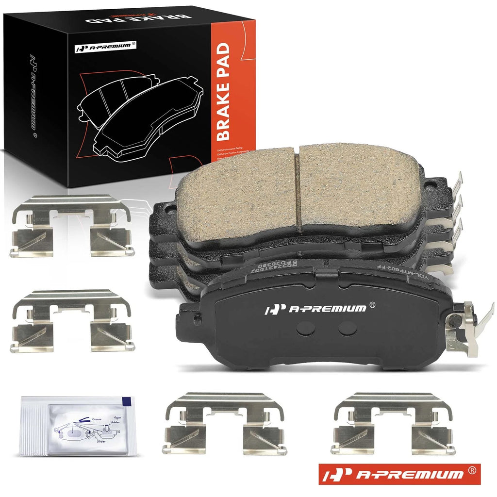 Set of 4 Front Ceramic Brake Pads for Nissan Versa (2020–2022) Kicks (2018–2022)
