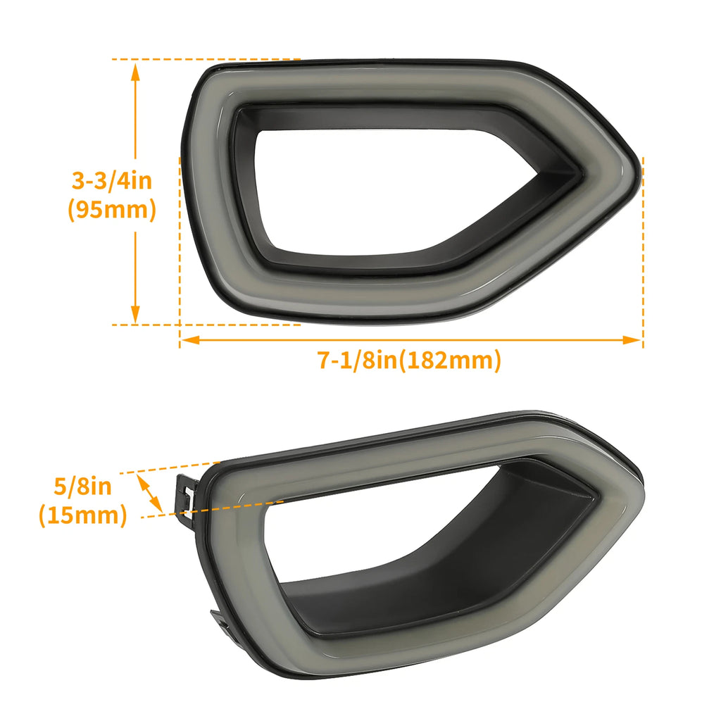 LED Grille Lights for Dodge Charger SRT Scat Pack (2015–2021) Smoke Lens