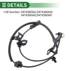 ABS Wheel Speed Sensor for Dodge Journey Left Rear (2009-2023)