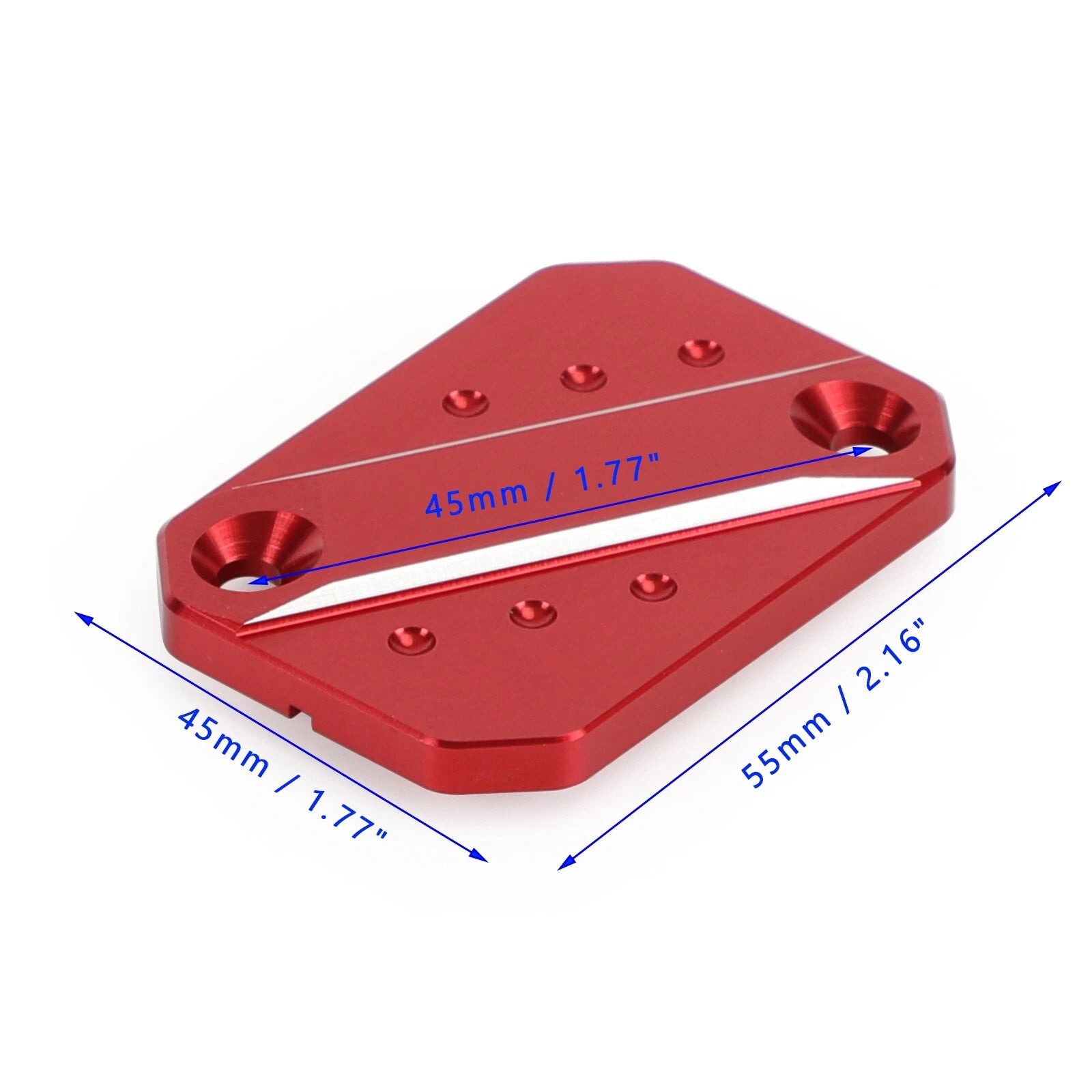 CNC Front Brake Fluid Reservoir Cover Red for Piaggio MP3 300 400 500 (2015–2021) T9