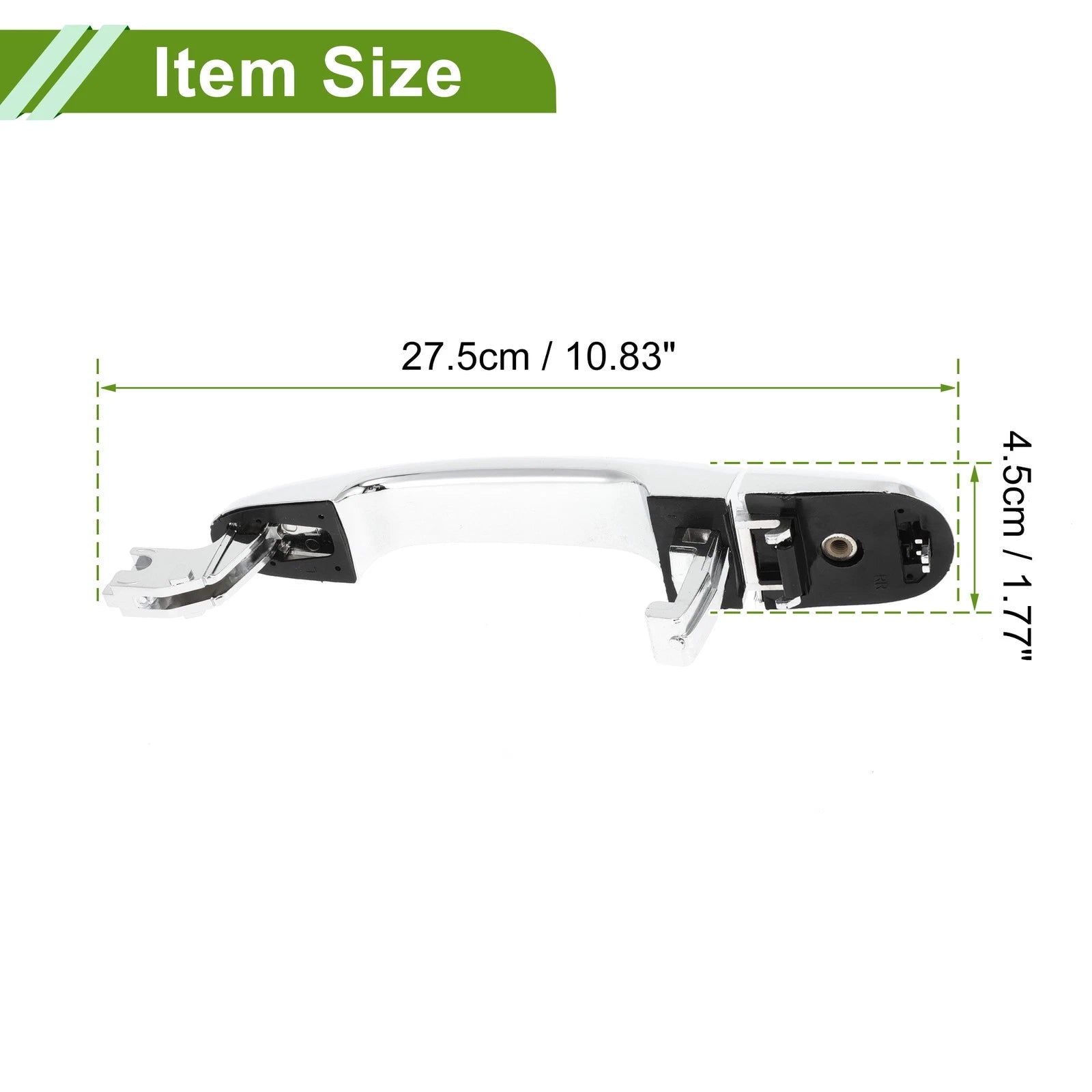 Exterior Door Handle for Hyundai Kia (No. 836511F000) Silver Tone Rear Left