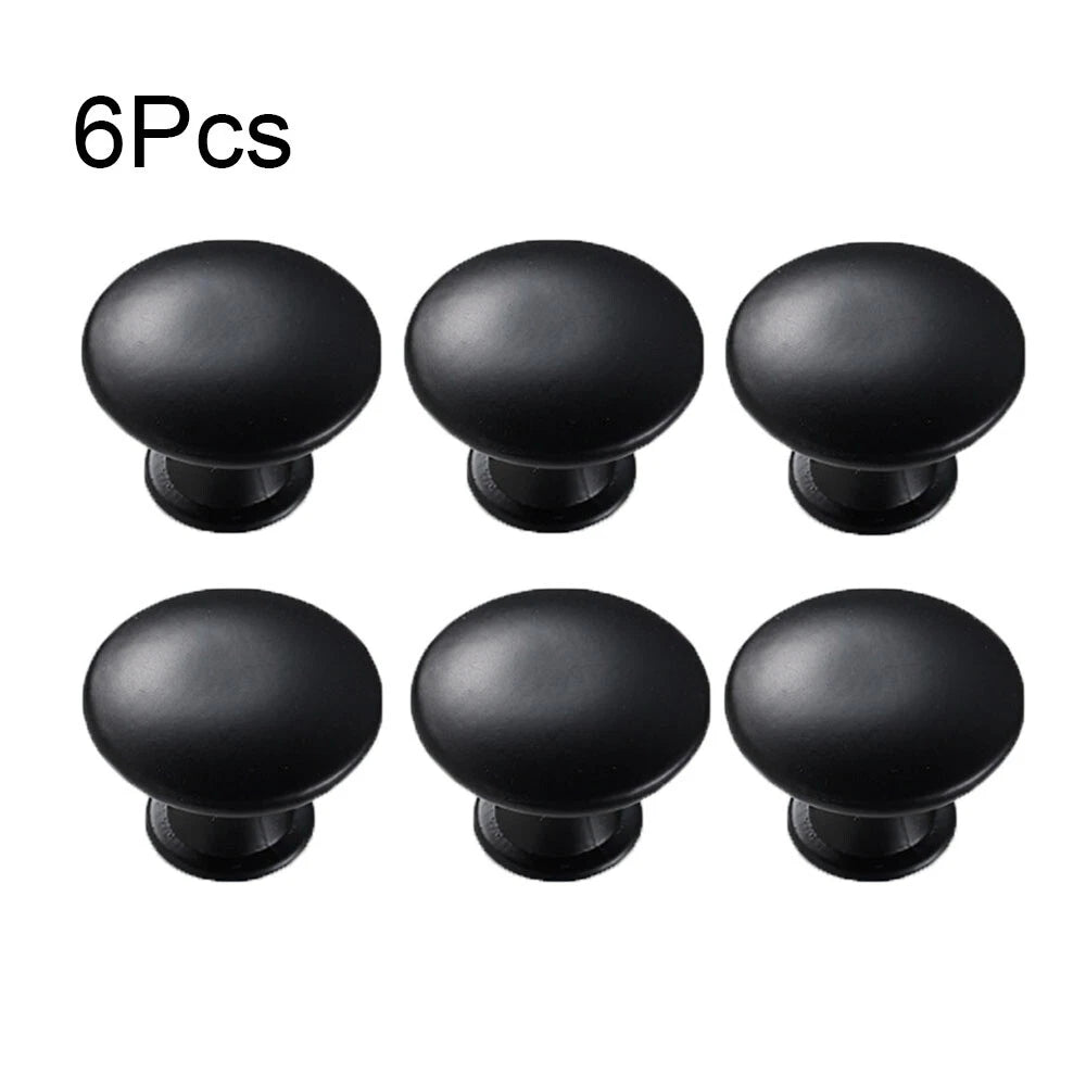 Set of 6 Zinc Alloy Cabinet Drawer Knobs for Kitchen Furniture