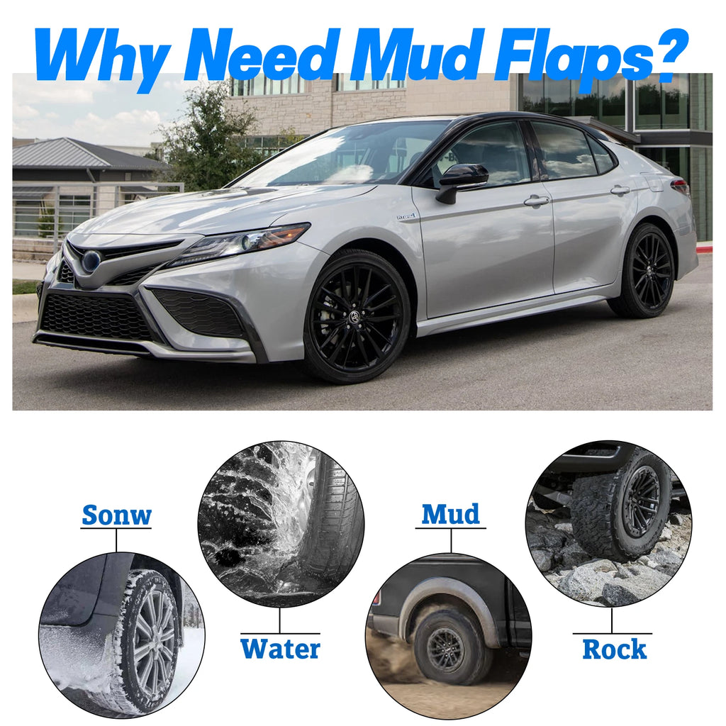 Mud Flaps Splash Guards for Toyota Camry 2015-2017 (2.5L 3.5L)