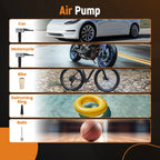 Portable Jump Starter Power Bank 18000mAh 2500A with Air Pump for All Vehicles