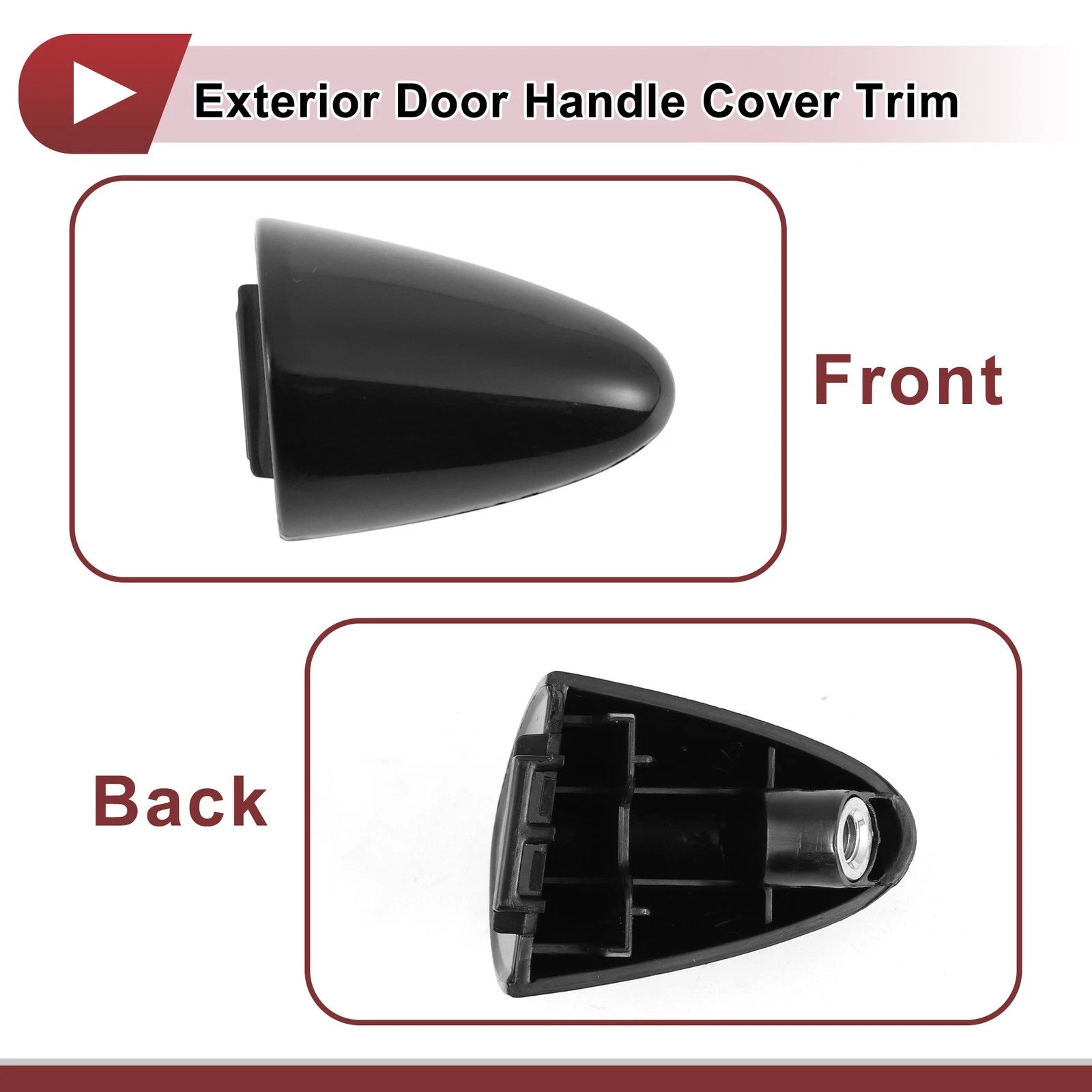 Exterior Door Handle Cover Trim No. 826623R020 for KIA Cadenza K7 (2010–2016) Black