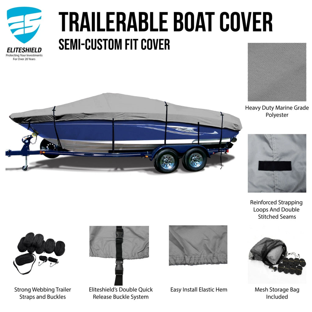 Waterproof Trailerable Fishing Boat Storage Cover for Xpress H56