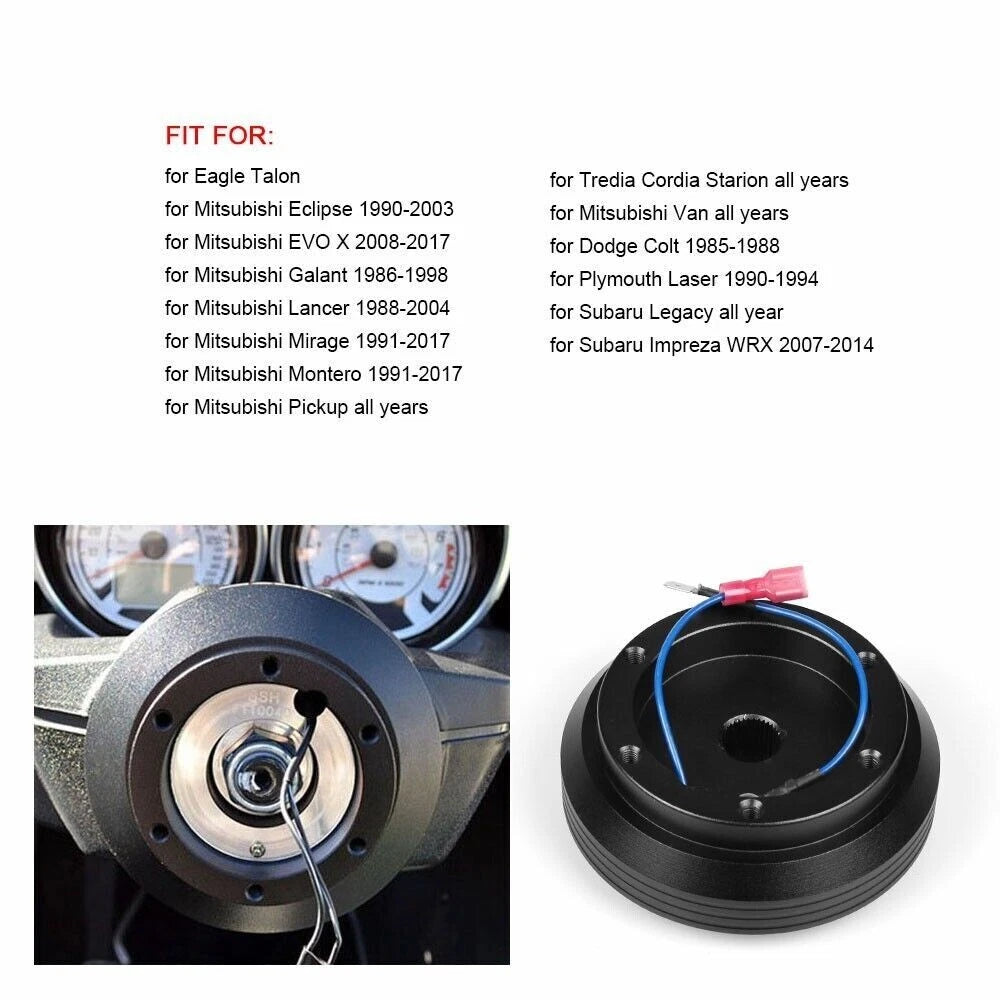 Steering Wheel Hub Adapter for Mitsubishi Eclipse Lancer Galant Impreza