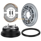 Rear Brake Drum Hub Plate Shoes Seal Assy for Yamaha Kodiak Grizzly (1993–2001)
