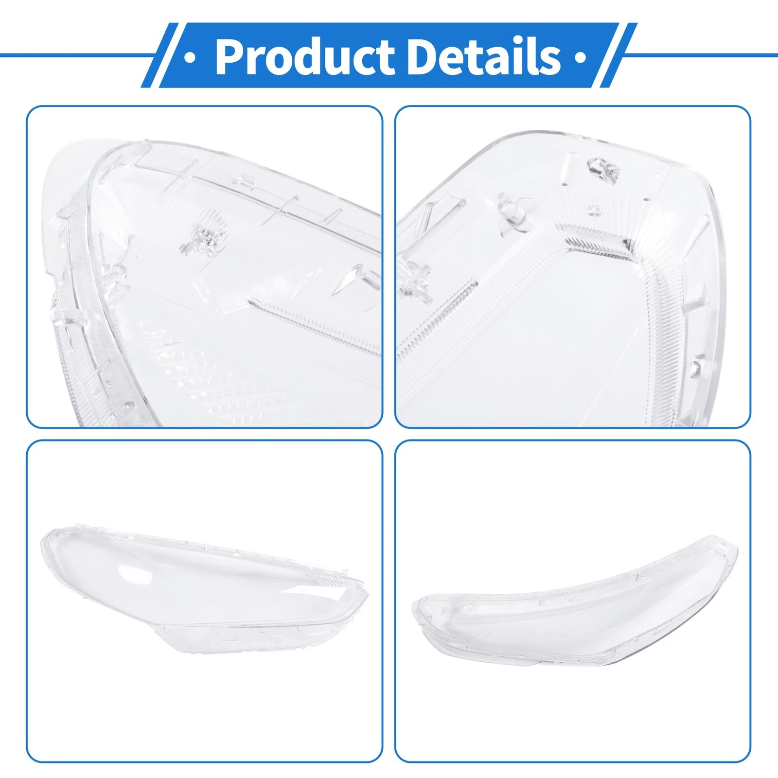 Headlight Lens Cover for Hyundai Sonata (2018–2019) PC Clear