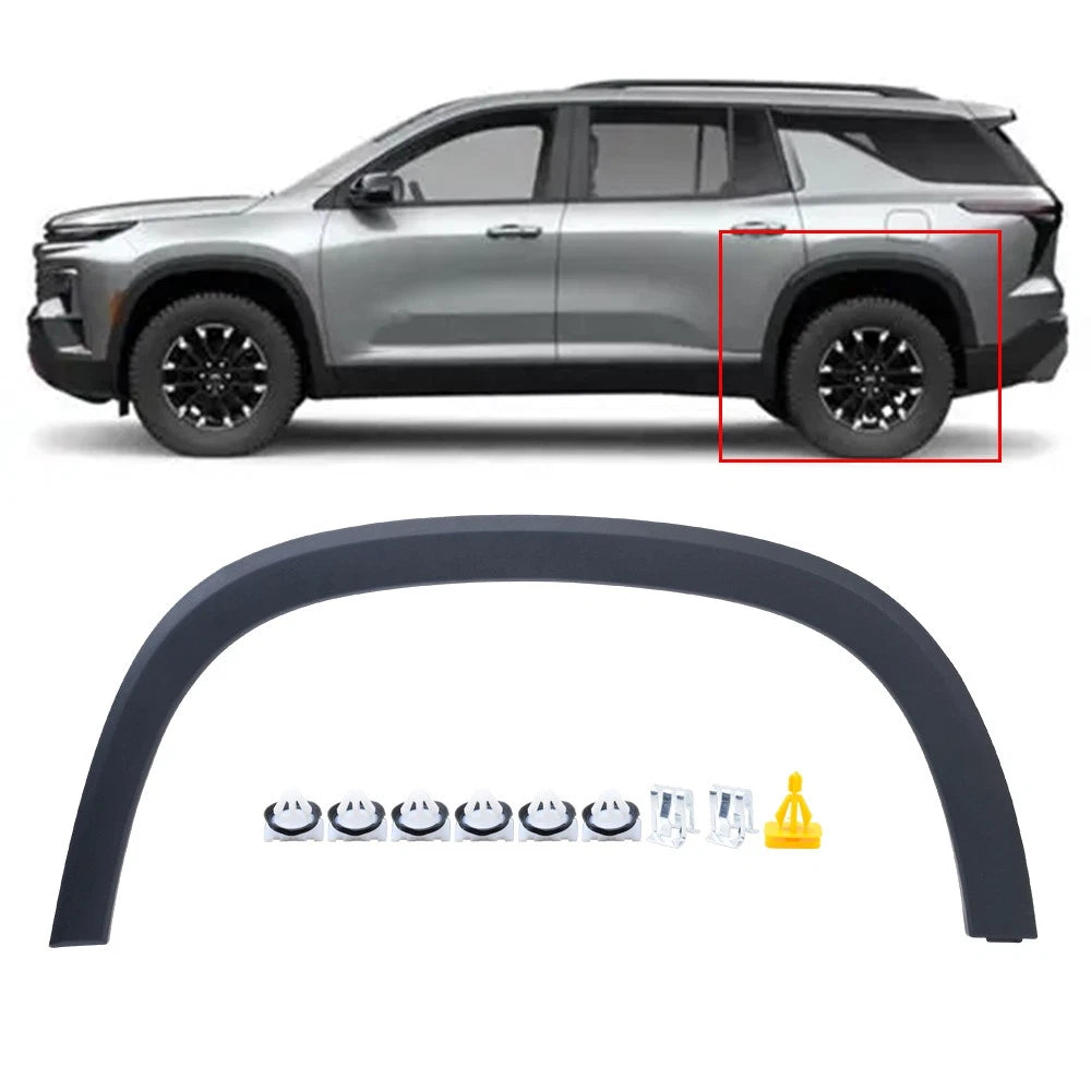 Rear Left Wheel Fender Flare for Chevy Traverse (2018–2022) Black 84417152