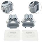 2 Pcs Mount Clamp for Upgraded Aerials (ABS Grey)