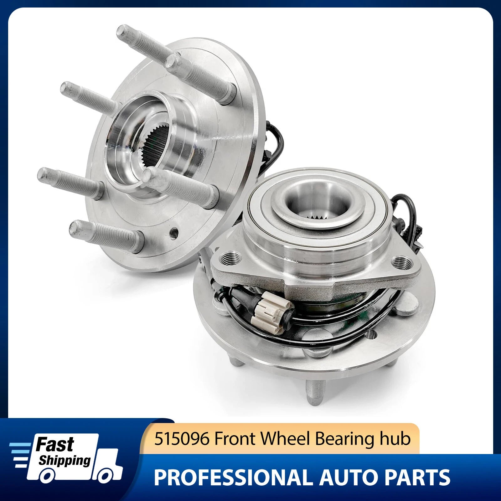 Front Wheel Bearing Hub Pair for Chevy Silverado 1500 Tahoe (2007–2014)
