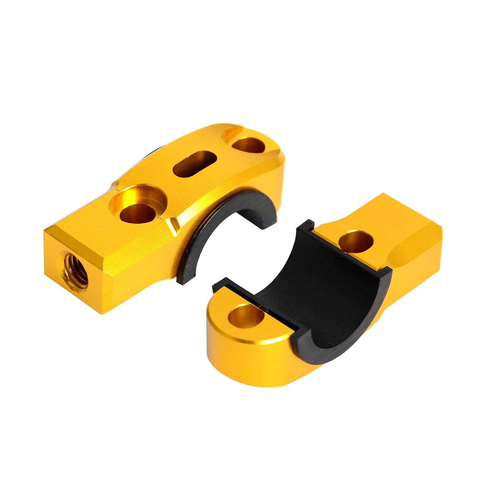 2pcs M8x1.25 CNC rotating bar clamp mirror mount for motorcycles scooters ATVs