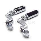 Chrome 360 Adjustable Skull FootPeg Kit for Honda VTX1300 (2003–2009)