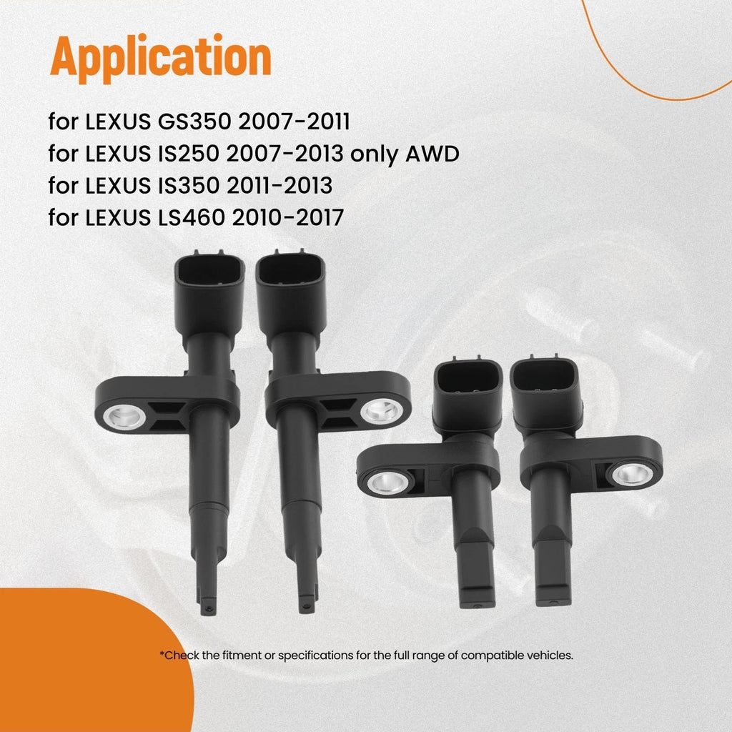 ABS Wheel Speed Sensor Set of 4 for Lexus LS600H (2008–2016) 89542-30270