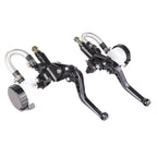 Clutch Brake Levers Master Cylinder Reservoir for Universal Motorcycle (7/8")