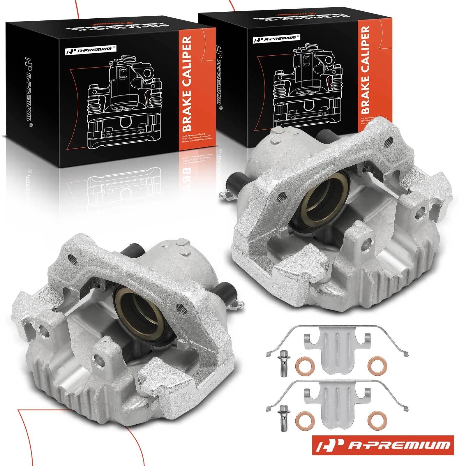 2X Front Brake Caliper with Bracket for BMW 325i 328i (2001–2013)