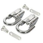 Front Pair Chrome Tow Hooks w/ Hardware for Ford F150 (2004–2024)