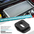 2X Upper Rubber Radiator Mount for Ford Edge (2007–2014) No.7T4Z-8125-A Black